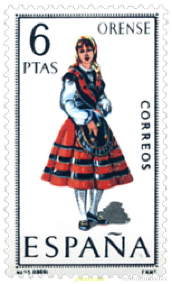 Sellos: 115362 MNH ESPA&Ntilde;A 1969 TRAJES TIPICOS DE PROVINCIAS ESPA&Ntilde;OLAS
