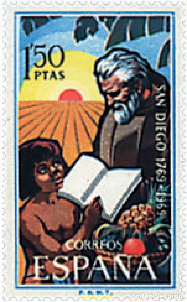 Sellos: 84758 MNH ESPA&Ntilde;A 1969 2 CENTENARIO DE LA FUNDACION DE SAN DIEGO, CALIFORNIA