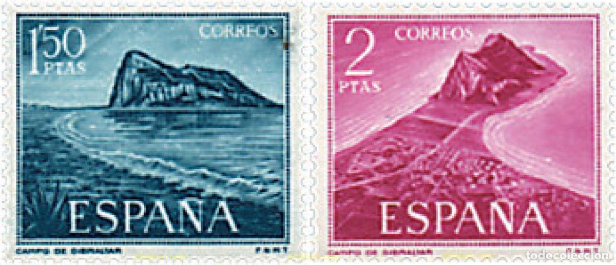 Sellos: 84759 MNH ESPA&Ntilde;A 1969 EN FAVOR DE LOS TRABAJADORES ESPA&Ntilde;OLES EN GIBRALTAR