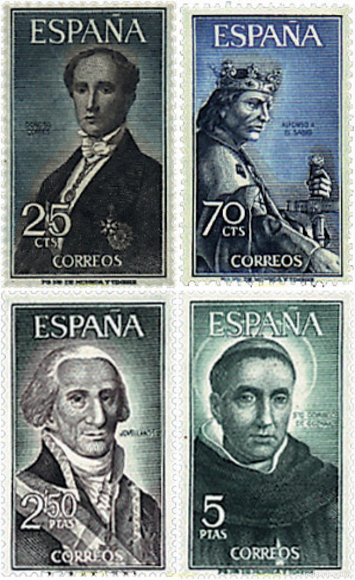 Sellos: 84605 MNH ESPA&Ntilde;A 1965 PERSONAJES ESPA&Ntilde;OLES