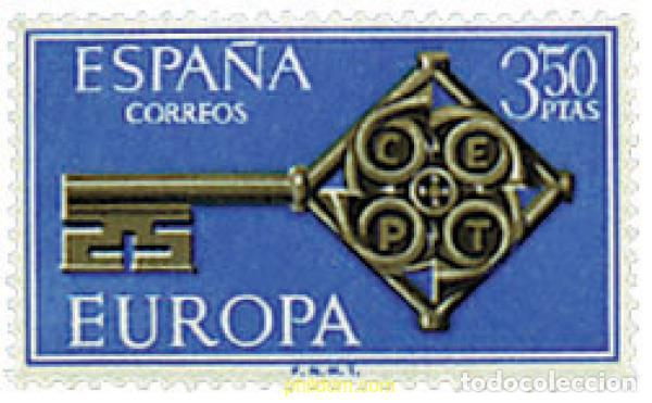 Sellos: 84736 MNH ESPA&Ntilde;A 1968 EUROPA CEPT 1968 - LLAVE DORADA