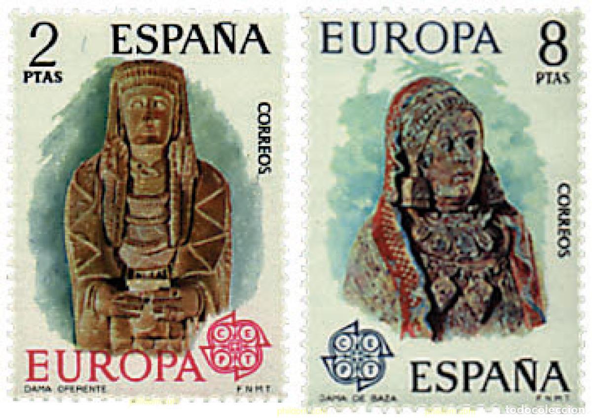 Sellos: 84880 MNH ESPA&Ntilde;A 1974 EUROPA CEPT. ESCULTURAS
