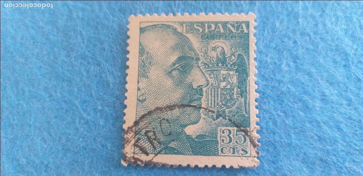 Sellos: USADO. A&Ntilde;O 1949 - 1953. EDIFIL 1050. CID Y GENERAL FRANCO.