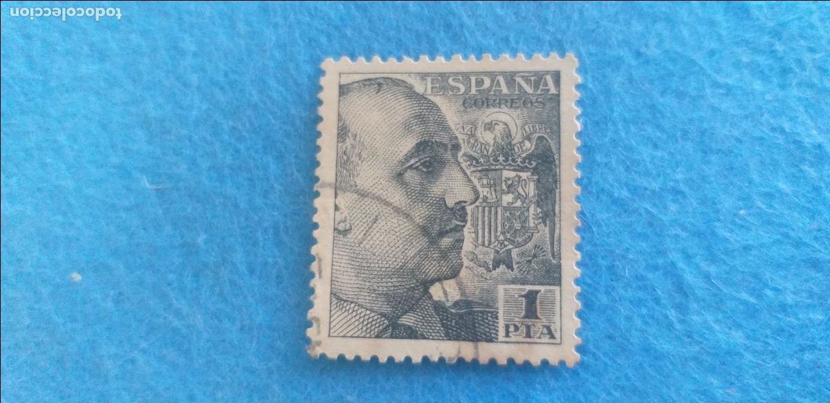 Sellos: USADO. A&Ntilde;O 1949 - 1953. EDIFIL 1056. CID Y GENERAL FRANCO.