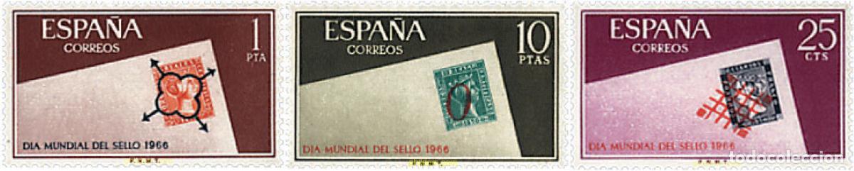 Sellos: 84633 MNH ESPA&Ntilde;A 1966 DIA MUNDIAL DEL SELLO