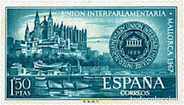 Sellos: 84661 MNH ESPA&Ntilde;A 1967 CONGRESO DE LA UNION INTERPARLAMENTARIA