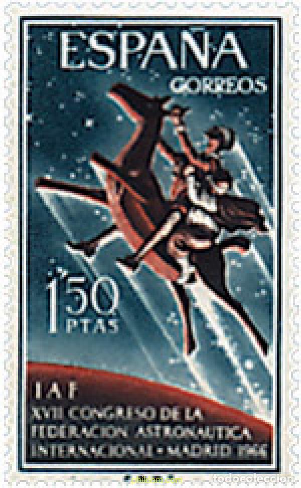 Sellos: 130884 MNH ESPA&Ntilde;A 1966 17 CONGRESO DE LA FEDERACION ASTRONAUTICA INTERNACIONAL