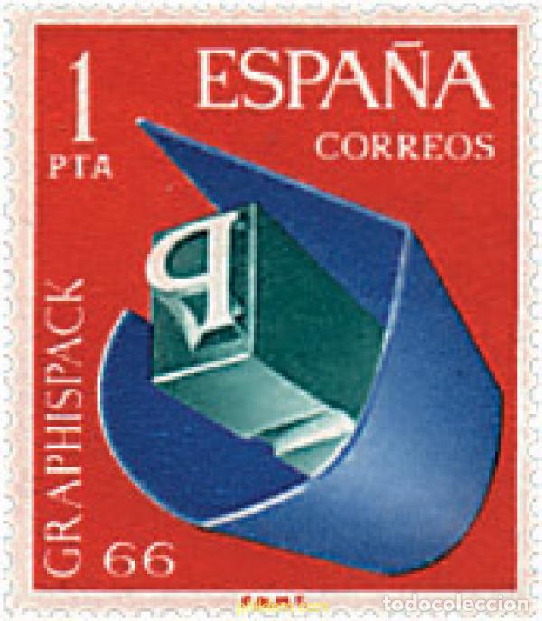 Sellos: 115040 MNH ESPA&Ntilde;A 1966 GRAPHISPACK-66