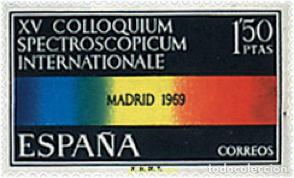 Sellos: 84753 MNH ESPA&Ntilde;A 1969 15 COLLOQUIUM SPECTROSCOPICUM INTERLATIONALE