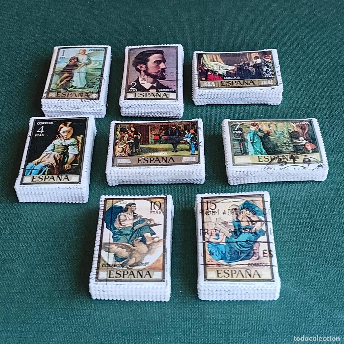Sellos: Espa&ntilde;a.1974. ROSALES. 100 SERIES Matasello. Edifil. 2203-2210