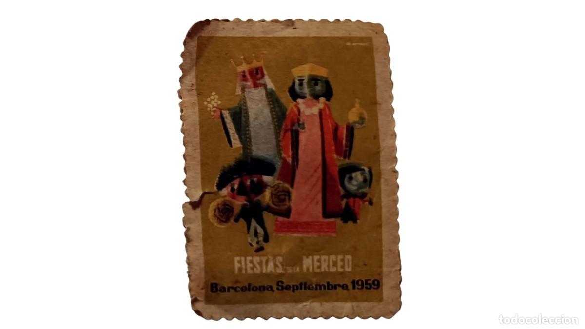 Sellos: SELLO ESPA&Ntilde;A 1959 - FIESTAS DE LA MERC&Egrave; BARCELONA