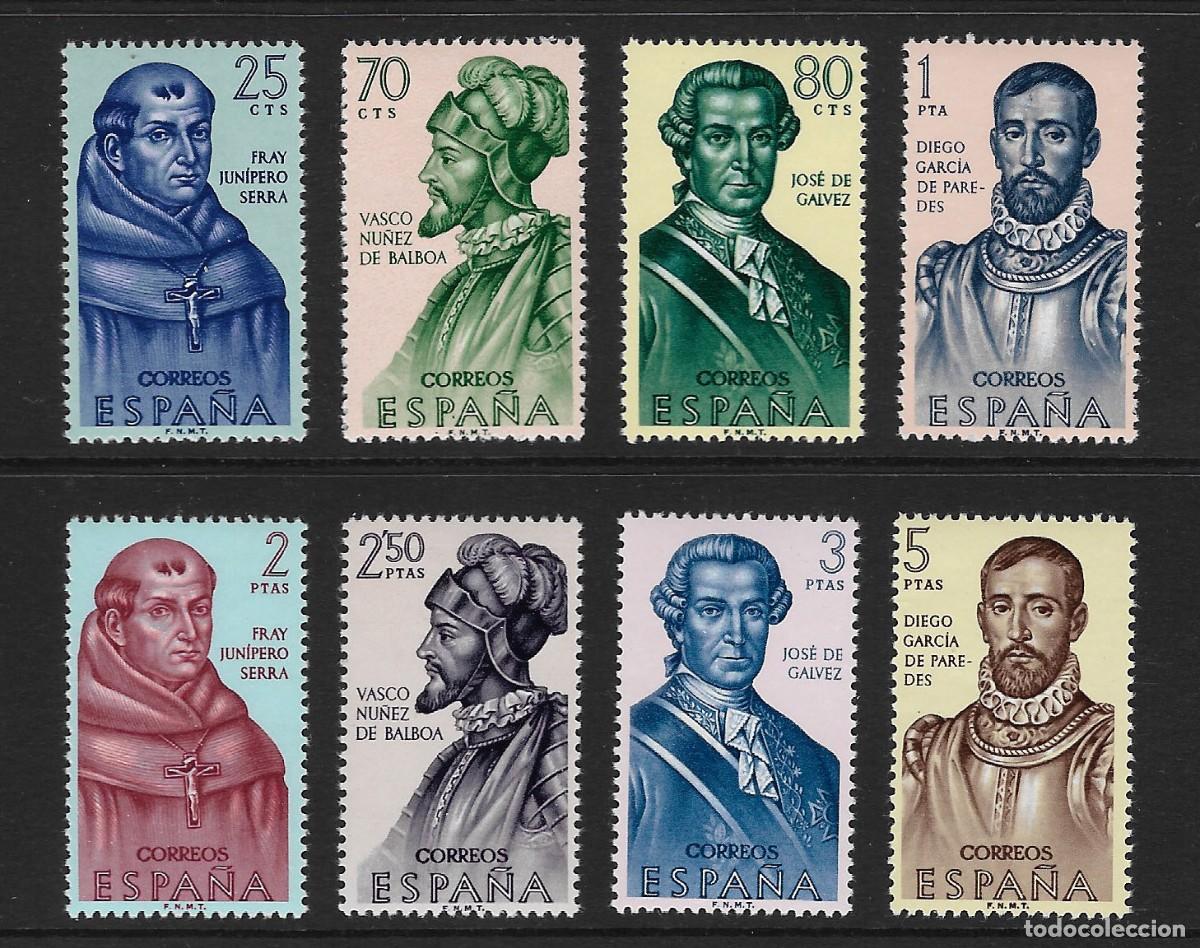 Sellos: ESPA&Ntilde;A. Edifil ns&ordm; 1526/33 nuevos y un sello defectuoso