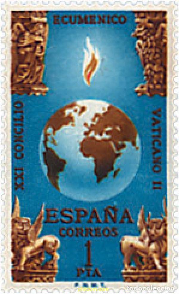 Selos: 84621 MNH ESPA&Ntilde;A 1965 CLAUSURA DEL CONCILIO ECUMENICO VATICANO II