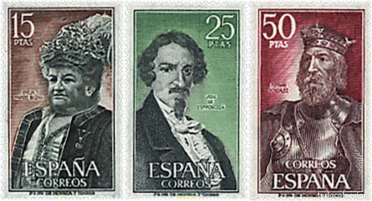 Sellos: 115644 MNH ESPA&Ntilde;A 1972 PERSONAJES ESPA&Ntilde;OLES