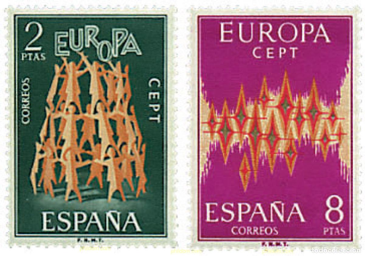 Sellos: 84846 MNH ESPA&Ntilde;A 1972 EUROPA CEPT. COMUNICACIONES