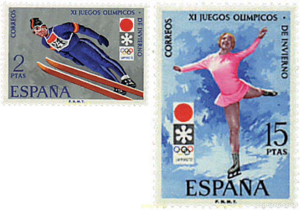 Sellos: 84831 MNH ESPA&Ntilde;A 1972 11 JUEGOS OLIMPICOS DE INVIERNO SAPPORO 1972