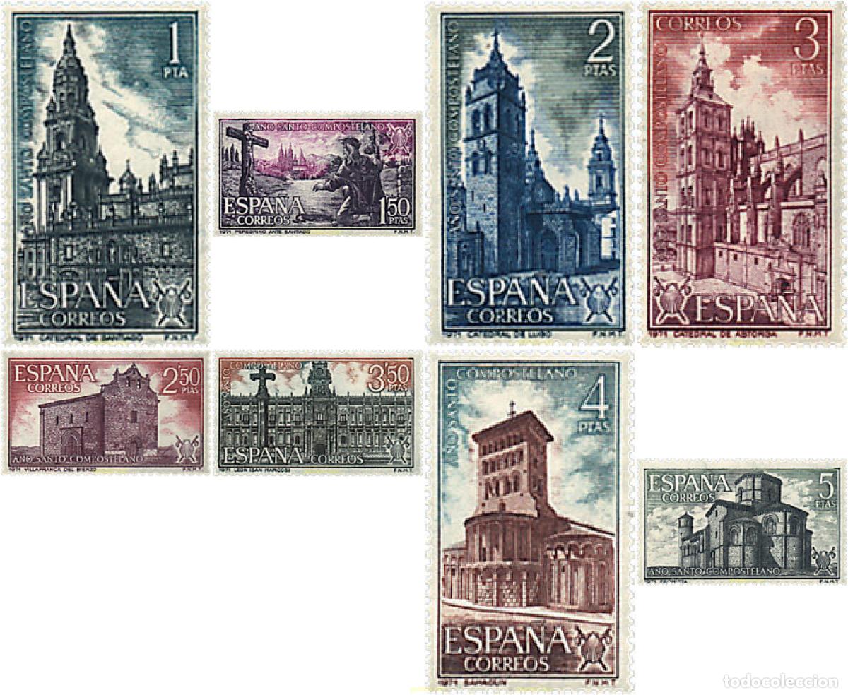 Sellos: 84830 MNH ESPA&Ntilde;A 1971 A&Ntilde;O SANTO COMPOSTELANO