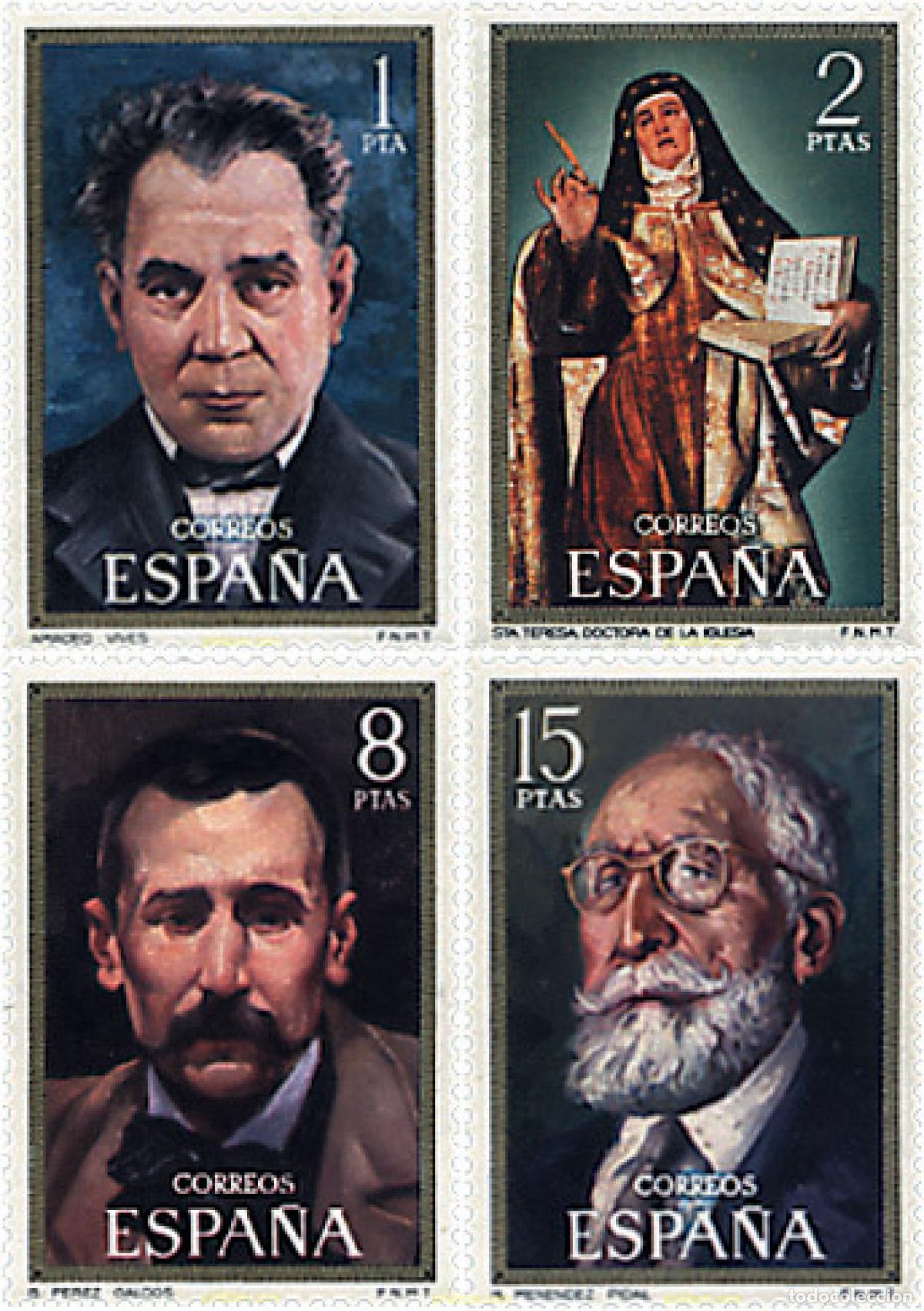Sellos: 84817 MNH ESPA&Ntilde;A 1971 PERSONAJES ESPA&Ntilde;OLES