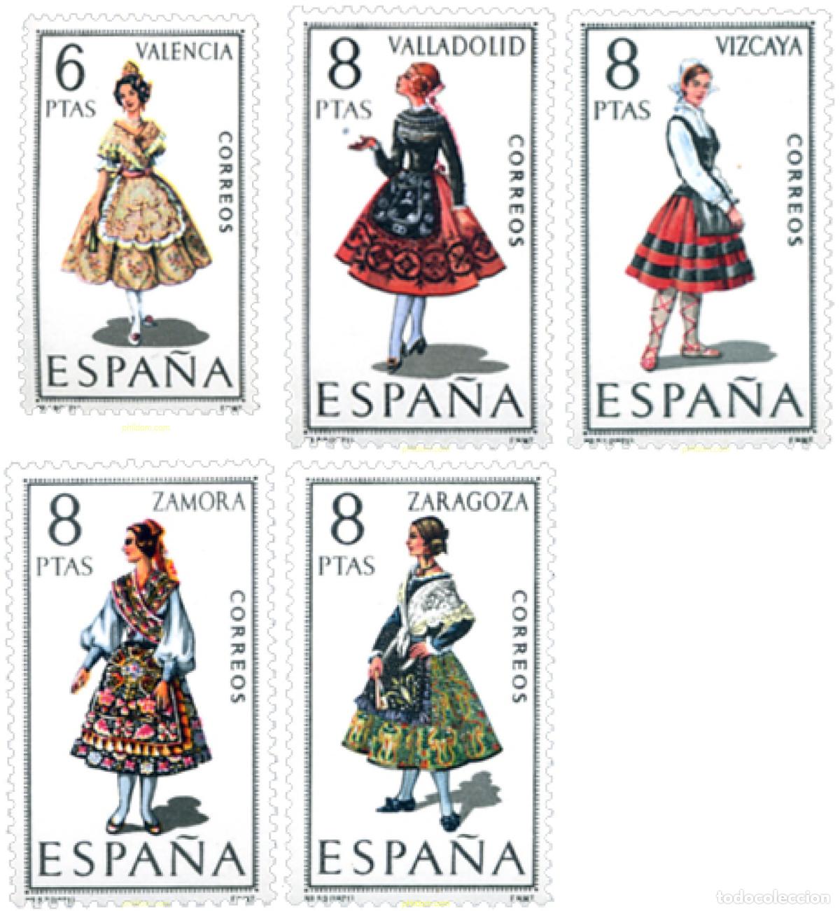 Sellos: 84791 MNH ESPA&Ntilde;A 1971 TRAJES TIPICOS DE PROVINCIAS ESPA&Ntilde;OLAS