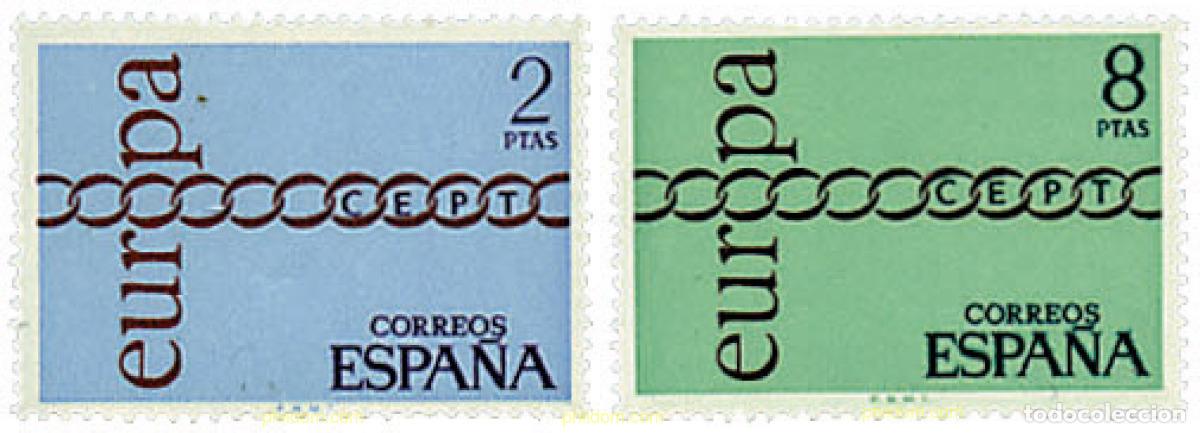 Sellos: 84816 MNH ESPA&Ntilde;A 1971 EUROPA CEPT. FRATERNIDAD Y COOPERACION