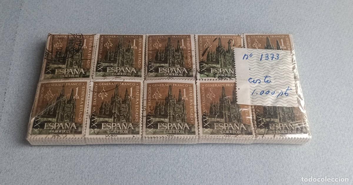 Sellos: FRANCO JEFATURA ESTADO. 1961. 1.000 SERIES Matasello. Edifil. 1373