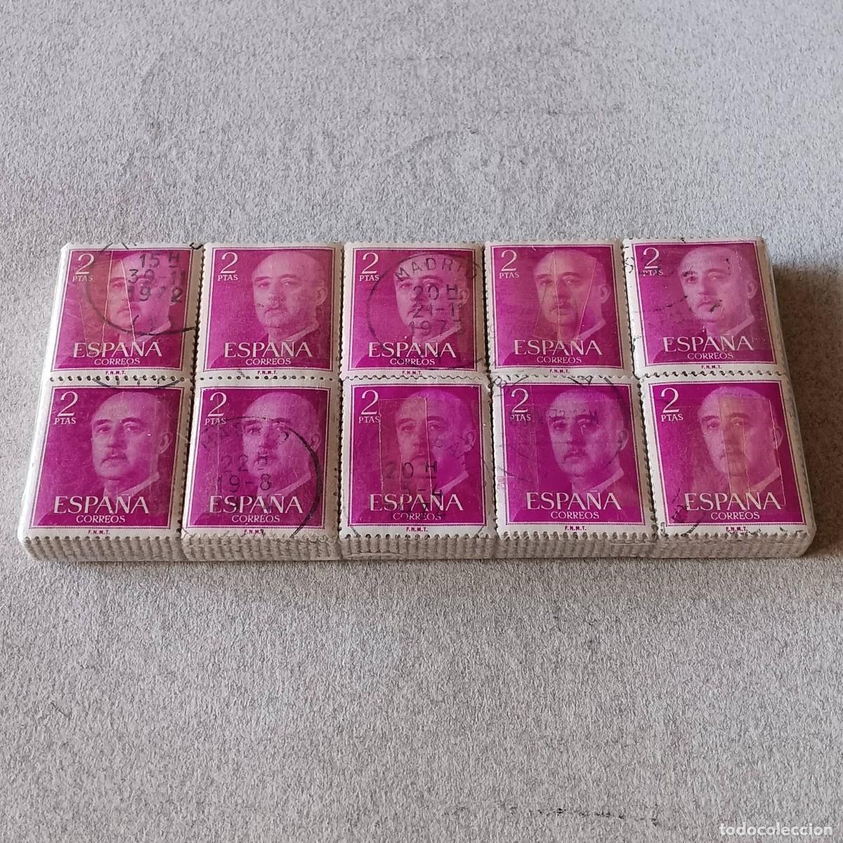 Sellos: FRANCO 2p. 1955. 1.000 sellos Matasello. Edifil. 1158 + OBSEQUIO .