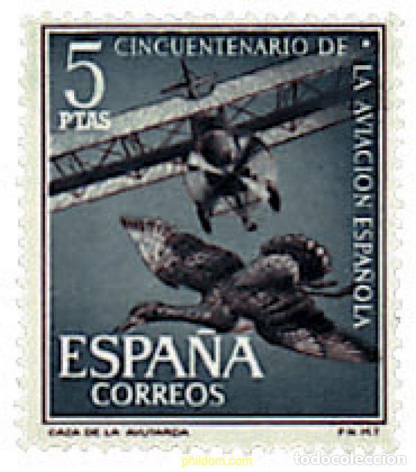 Sellos: 250109 MNH ESPA&Ntilde;A 1961 50 ANIVERSARIO DE LA AVIACION ESPA&Ntilde;OLA