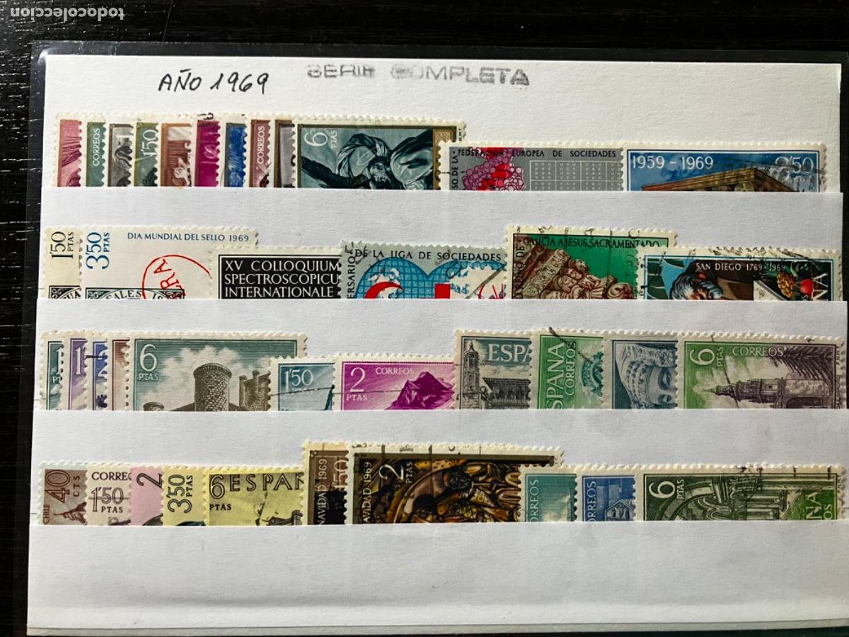 Sellos: Sellos Espa&ntilde;a - A&ntilde;o 1969 - Completo sellos usados con matasello de primera calidad