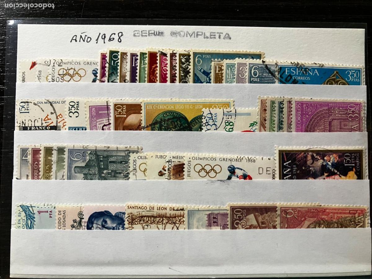 Sellos: Sellos Espa&ntilde;a - A&ntilde;o 1968 - Completo sellos usados con matasello de primera calidad