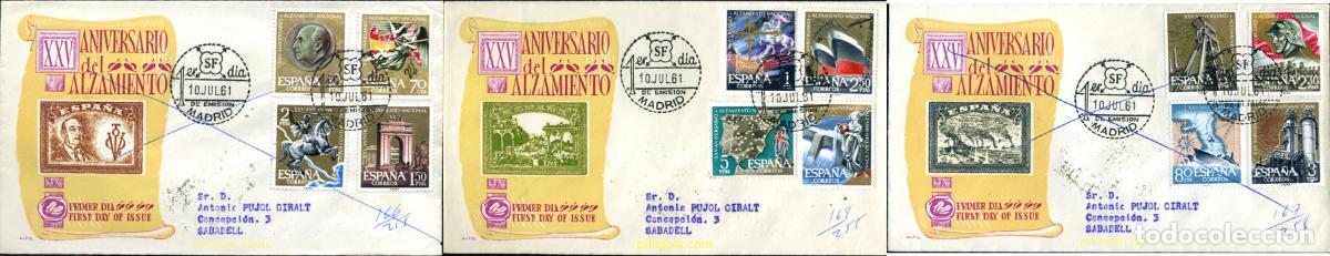 Sellos: 272331 MNH ESPA&Ntilde;A 1961 25 ANIVERSARIO DEL ALZAMIENTO NACIONAL