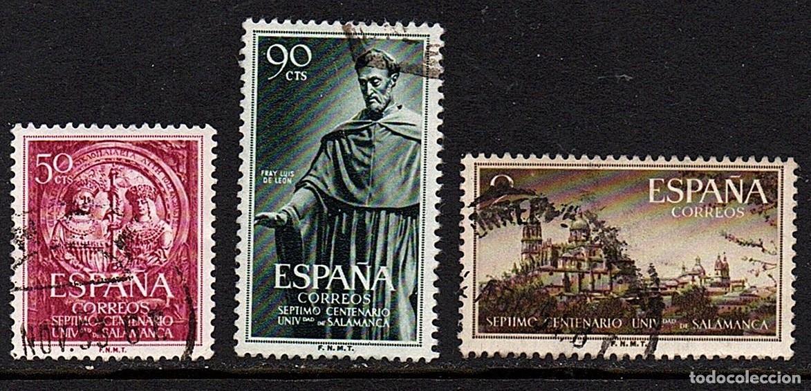 Sellos: SERIE USADA VII CENT. UNIVERSIDAD DE SALAMANCA - A&Ntilde;O 1.953