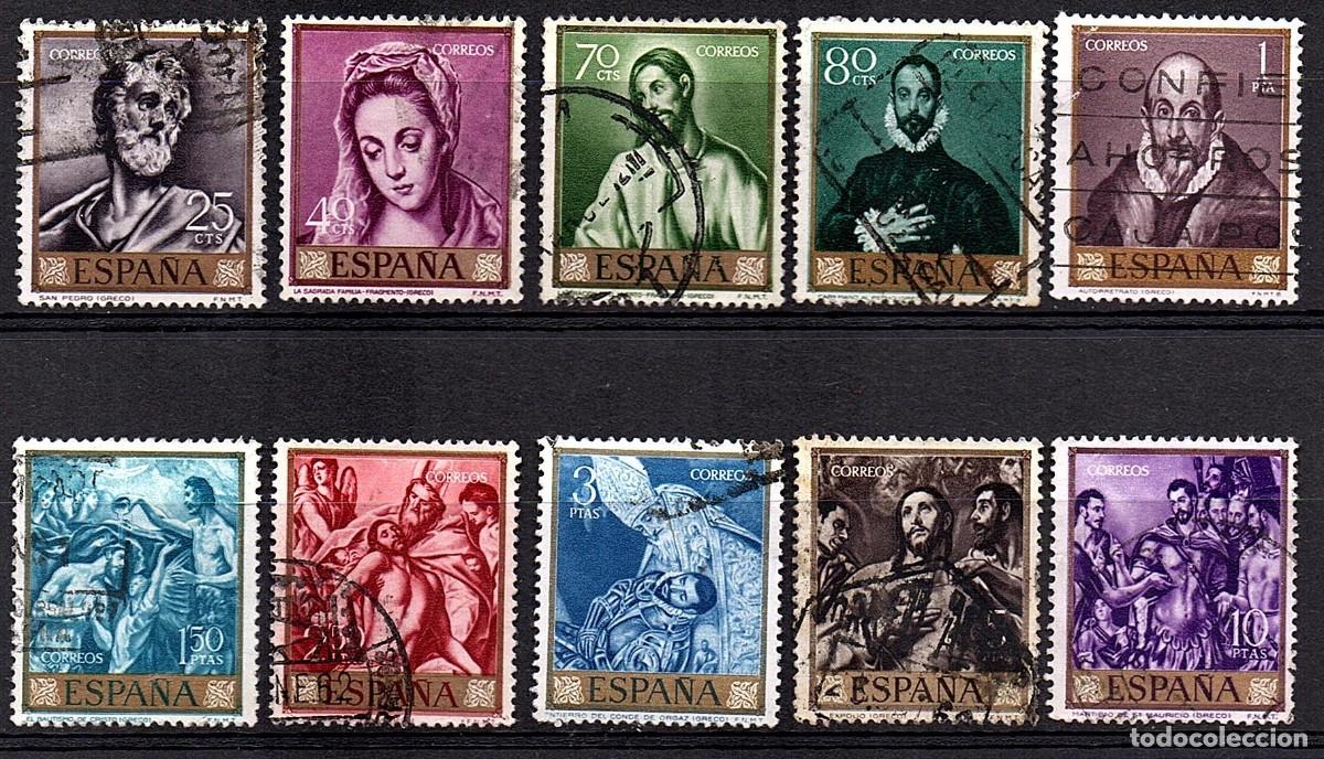 Sellos: SERIE USADA &rdquo;EL GRECO&rdquo; - A&Ntilde;O 1.961 - Foto 1