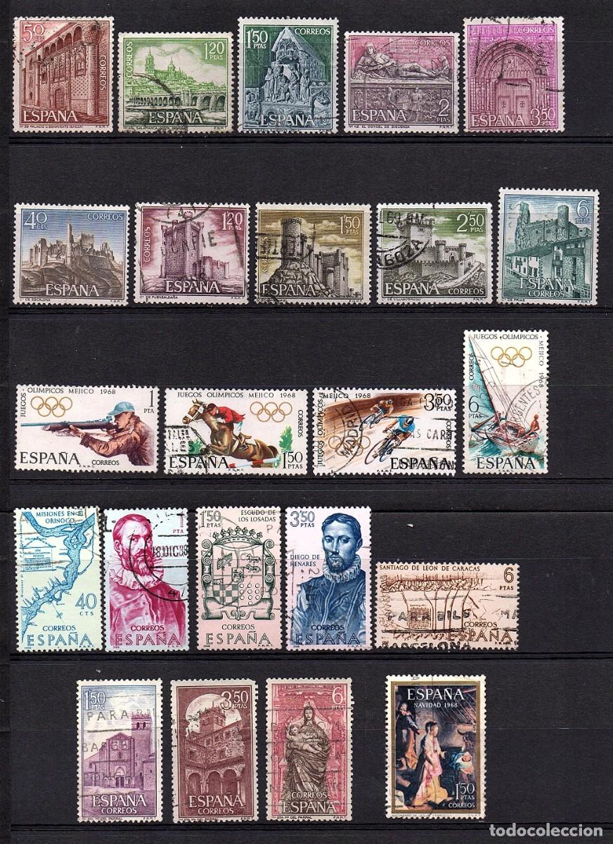 Sellos: VARIAS SERIES COMPLETAS USADAS DE ESPA&Ntilde;A A&Ntilde;O 1.968 (3) - Foto 1