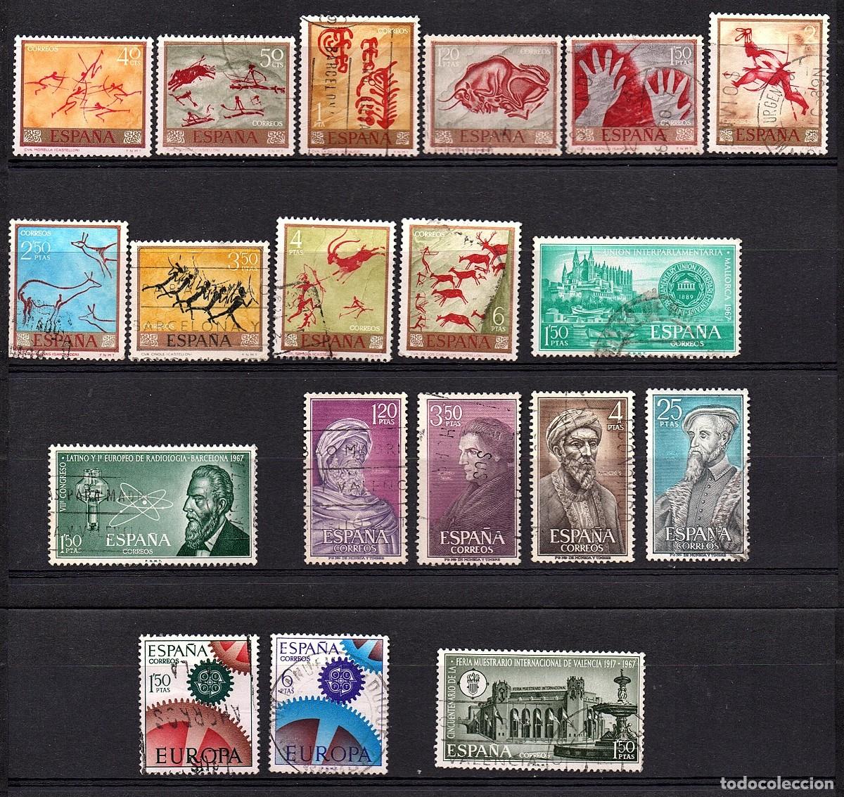 Sellos: VARIAS SERIES COMPLETAS USADAS DE ESPA&Ntilde;A A&Ntilde;O 1.967 (2) - Foto 1