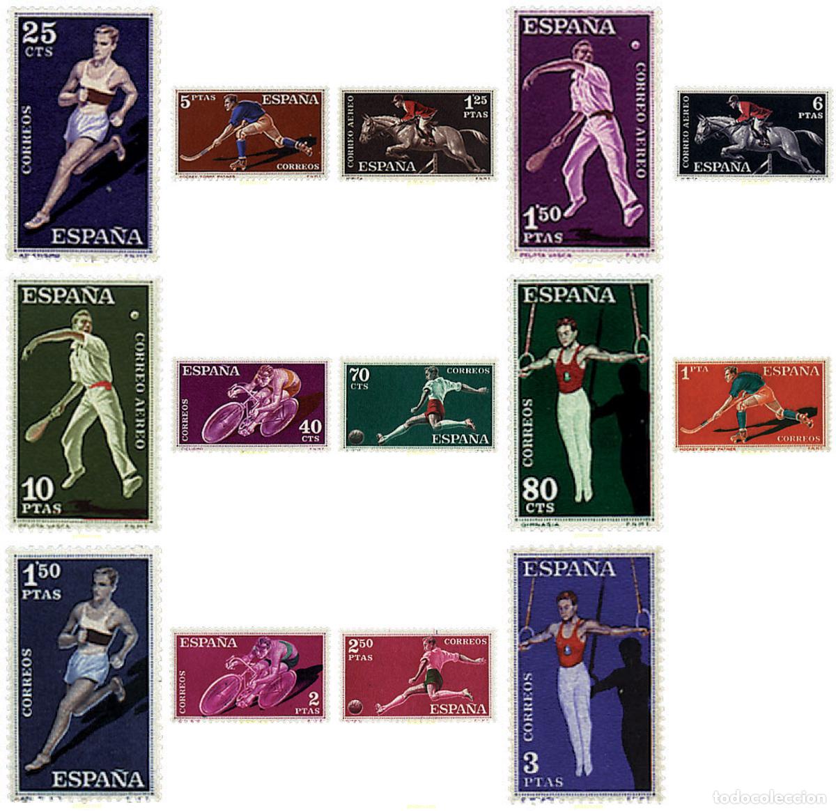 Sellos: 233126 HINGED ESPA&Ntilde;A 1960 DEPORTES