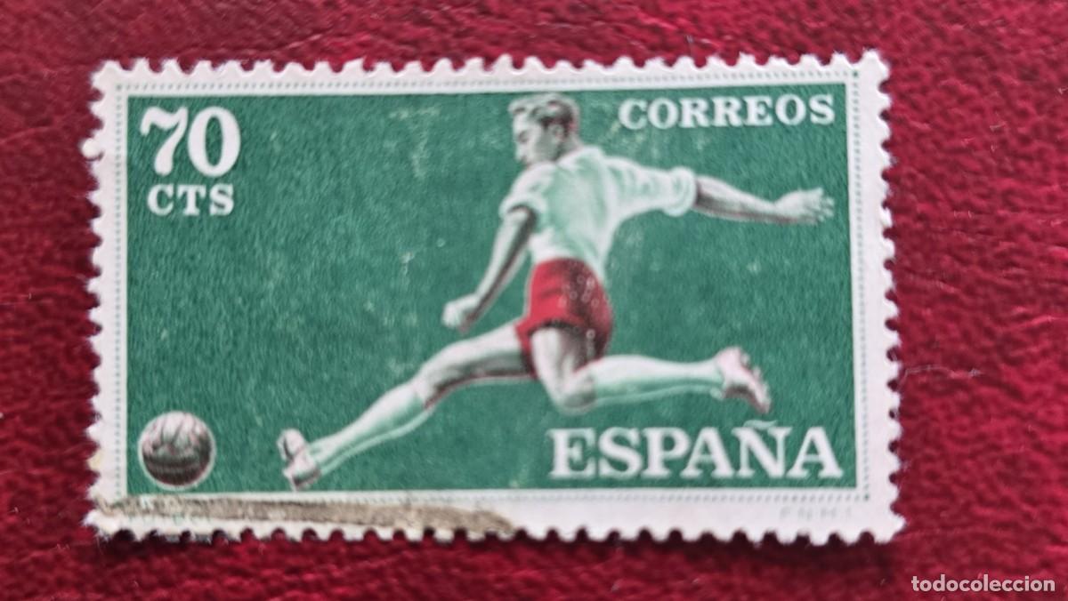 Sellos: SELLO ESPA&Ntilde;A 1960 - DEPORTES FUTBOL - 70 CTS
