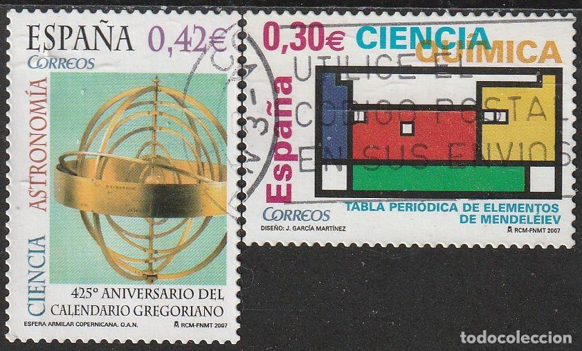 Sellos: Espa&ntilde;a 2007 Edifil 4310/1 Sellos &ordm; Ciencia Quimica Tabla Periodica de Dimitri Ivanovich Mendeleviev