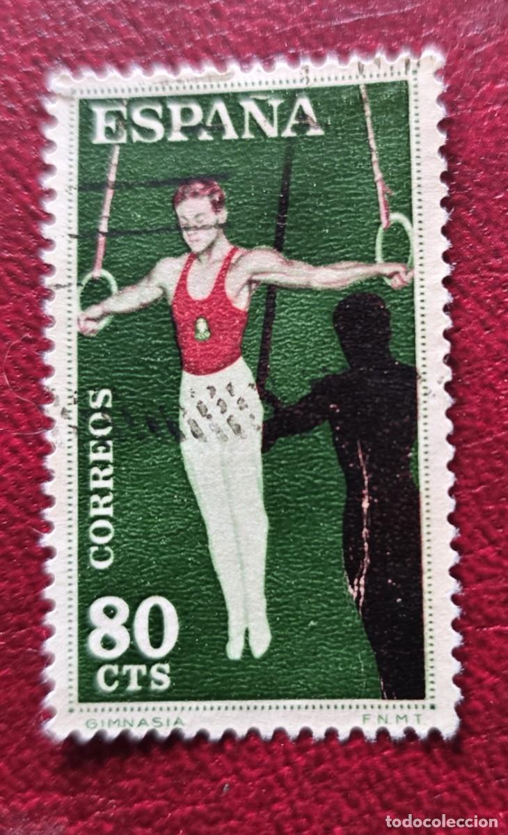 Sellos: SELLO ESPA&Ntilde;A 1960 - DEPORTES GIMNASIA - 80 CTS