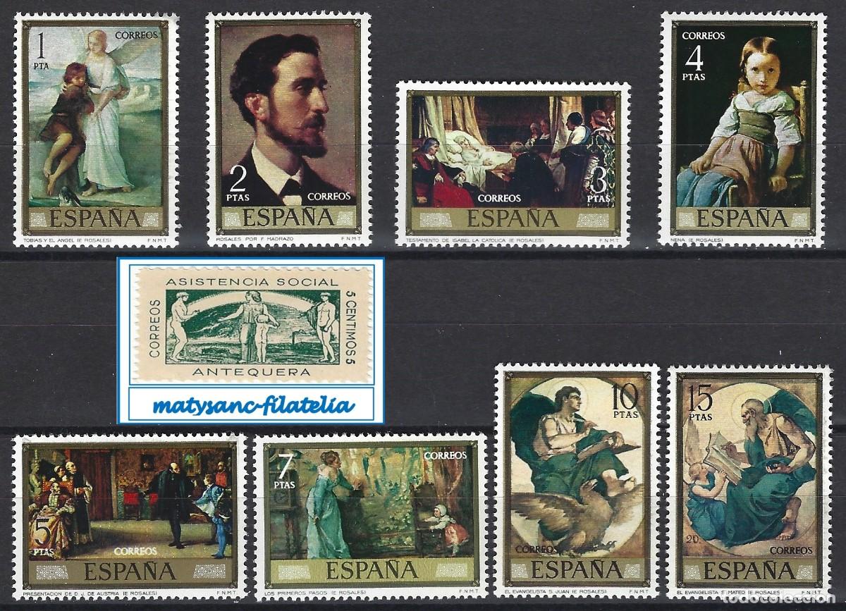 Sellos: ESPA&Ntilde;A 1974. EDIFIL 2203/2210. SERIE COMPLETA &rdquo;EDUARDO ROSALES Y MART&Iacute;N&rdquo;. MNH***
