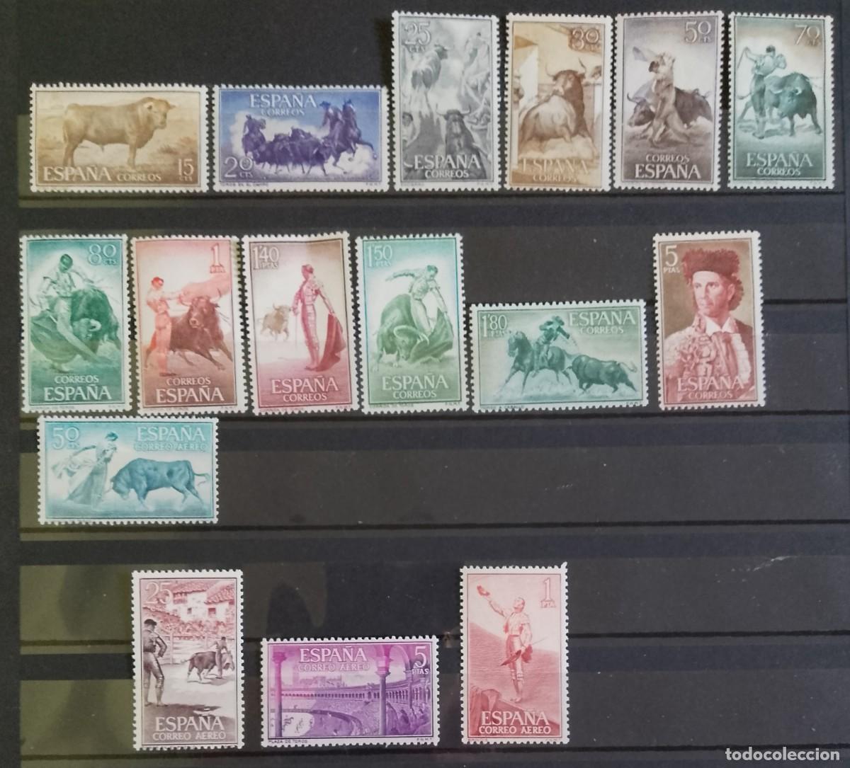 Sellos: SERIE - EDIFIL 1254 A 1269 - A&Ntilde;O 1960 - FIESTA NACIONAL. TAUTOMAQUIA.