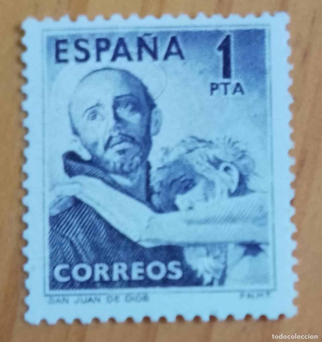 Sellos: SERIE - EDIFIL 1070 - A&Ntilde;O 1950 - IV CENTENARIO MUERTE DE SAN JUAN DE DIOS