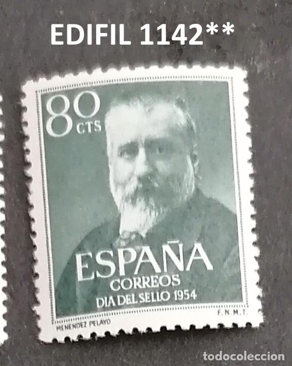 Sellos: ESPA&Ntilde;A 1954 NUEVO MNH EDIFIL 1142 MENENDEZ PELAYO Sello nuevo sin fijasellos 1 valor Bien centrado.