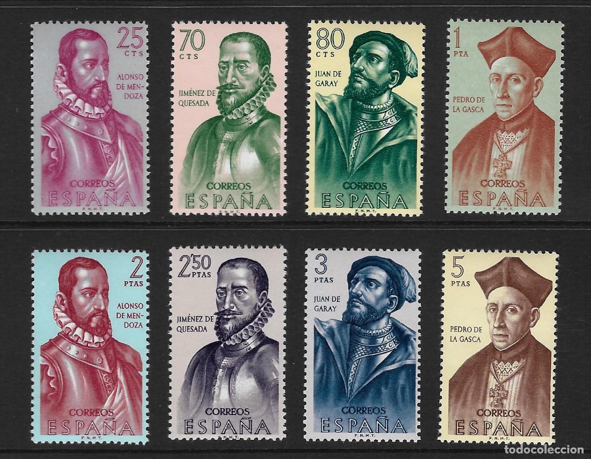 Sellos: ESPA&Ntilde;A. Edifil ns&ordm; 1454/61 nuevos y un sello con defecto al dorso