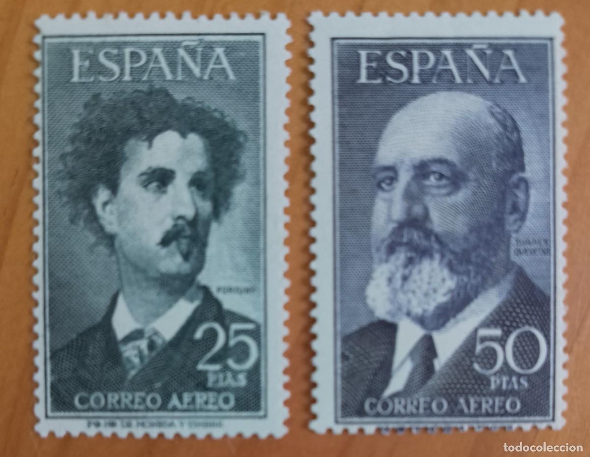 Sellos: SERIE - EDIFIL 1164 A 1165 - A&Ntilde;O 1955-6 - FORTUNY Y TORRES QUEVEDO