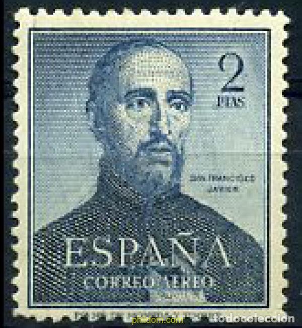 Sellos: 210677 HINGED ESPA&Ntilde;A 1952 4 CENTENARIO DE LA MUERTE DE SAN FRANCISCO JAVIER