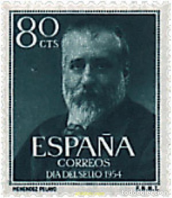 Sellos: 84374 MNH ESPA&Ntilde;A 1954 DIA DEL SELLO. MARCELINO MENENDEZ Y PELAYO