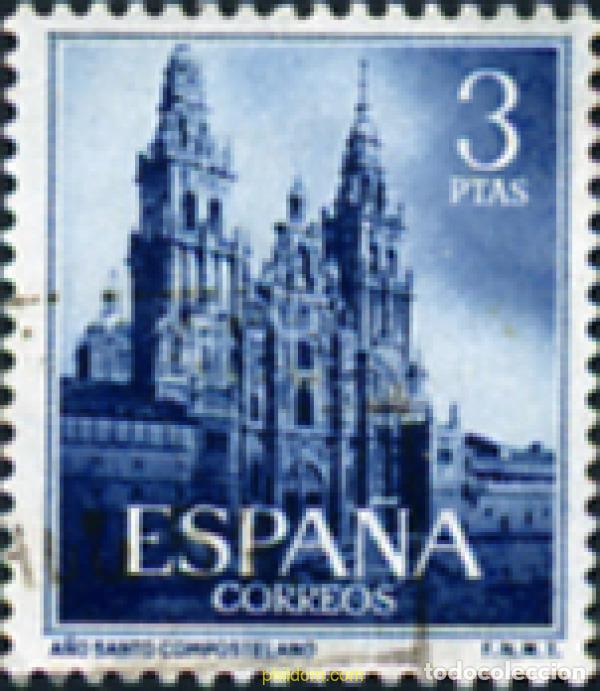 Sellos: 367912 USED ESPA&Ntilde;A 1954 A&Ntilde;O SANTO COMPOSTELANO
