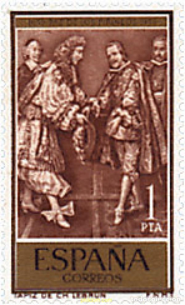 Sellos: 130841 MNH ESPA&Ntilde;A 1959 3 CENTENARIO DEL TRATADO &rdquo;PAZ DE LOS PIRINEOS&rdquo;