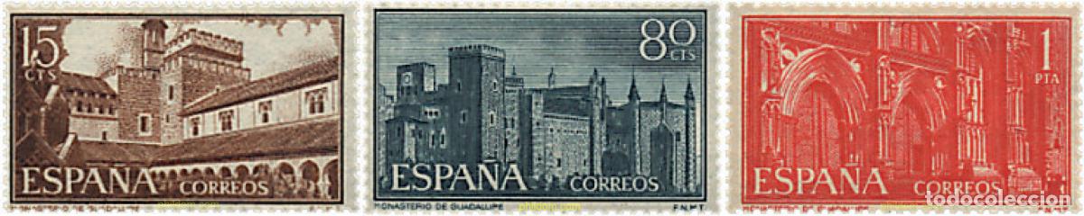 Sellos: 130842 MNH ESPA&Ntilde;A 1959 MONASTERIO DE NUESTRA SE&Ntilde;ORA DE GUADALUPE