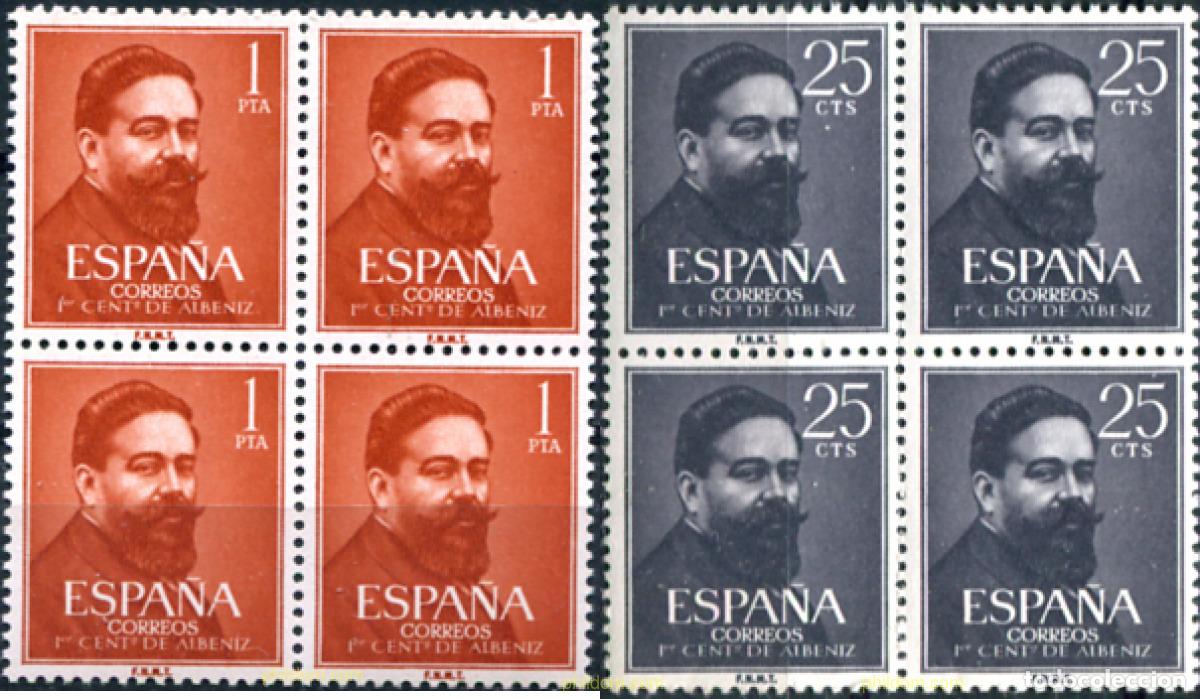 Sellos: 323852 MNH ESPA&Ntilde;A 1960 CENTENARIO DEL NACIMIENTO DE ISSAC ALBENIZ